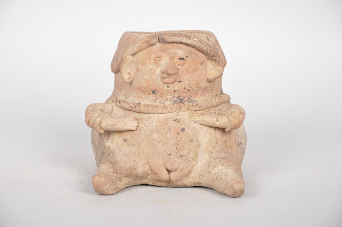 Paquime Casas Grandes Effigy Plum Body Female Figure Vessel, photo 2 of 6
