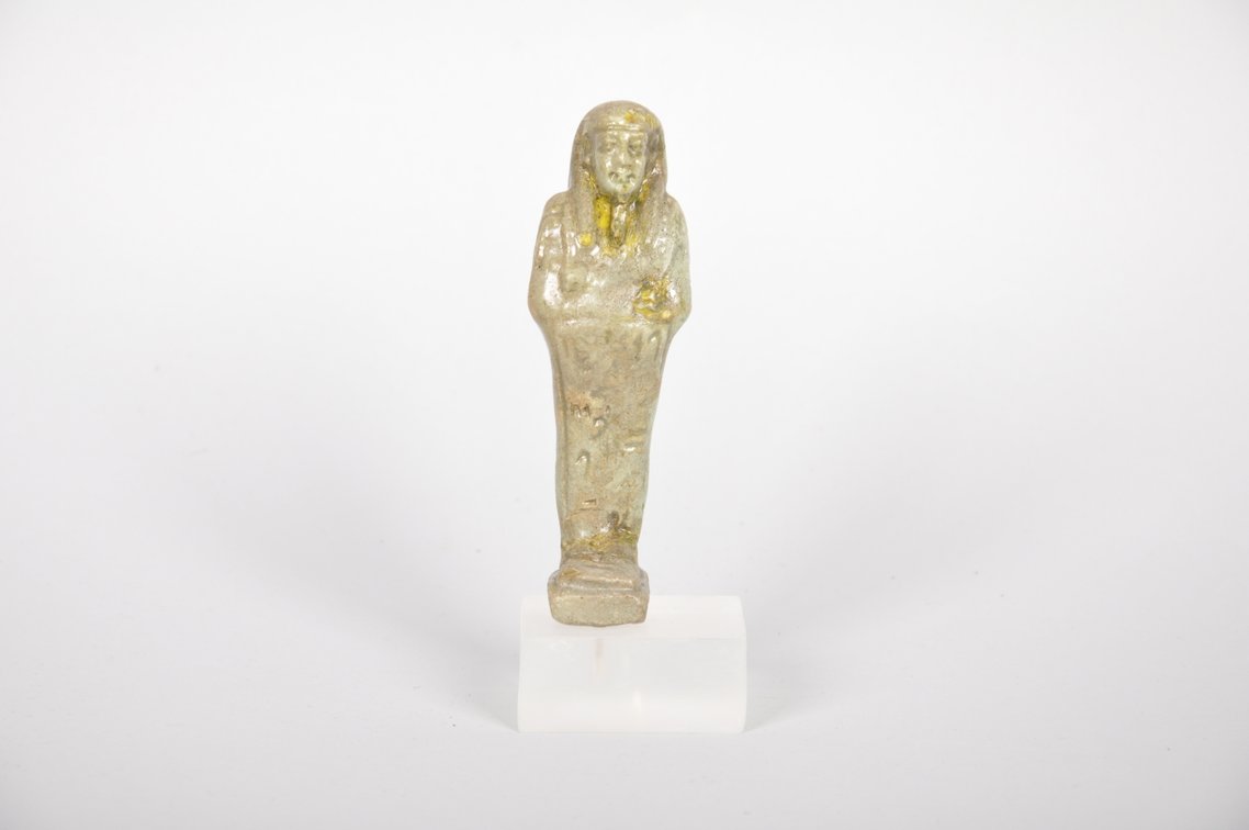 Ancient Egyptian Green Faience Ushabti Late Period 664-332 BC, photo 2 of 6