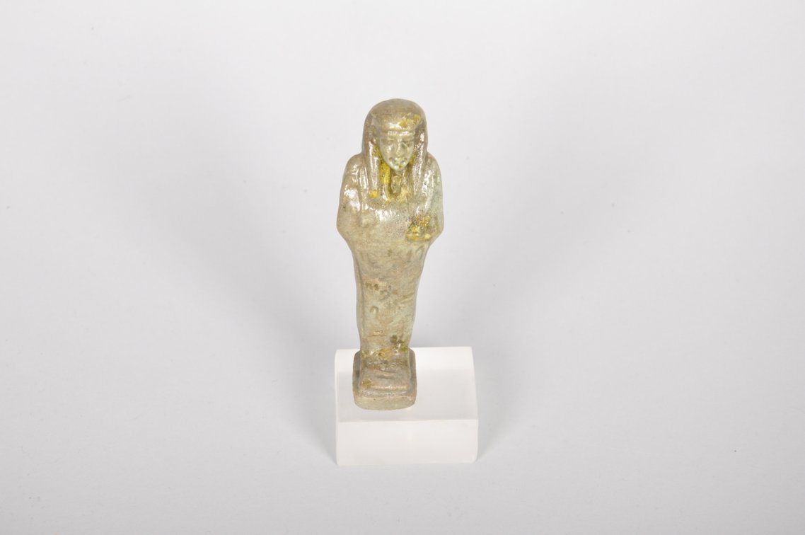 Ancient Egyptian Green Faience Ushabti Late Period 664-332 BC, photo 4 of 6