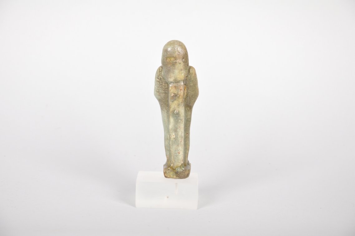 Ancient Egyptian Green Faience Ushabti Late Period 664-332 BC, photo 6 of 6