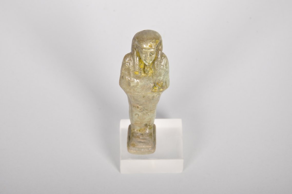 Ancient Egyptian Green Faience Ushabti Late Period 664-332 BC, photo 5 of 6
