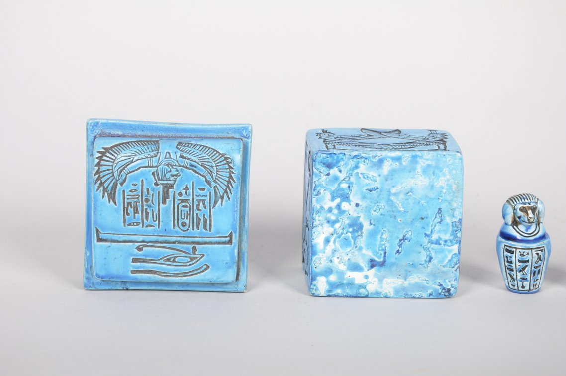 Egyptian Canopic Box and Jars, photo 8 of 9