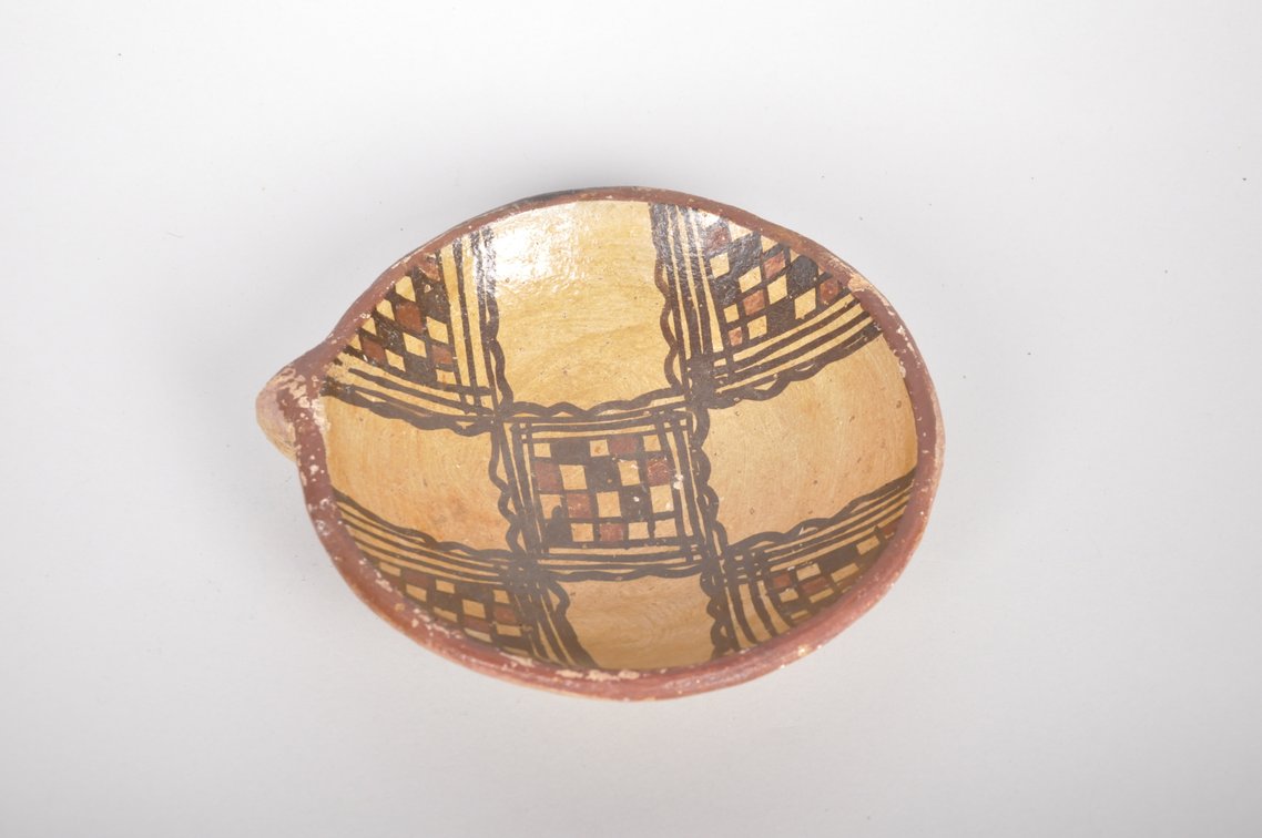 African Painted Clay Bowl, photo 2 of 8