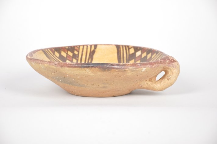 African Painted Clay Bowl