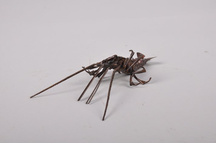 Copper Articulated Ise-Ebi Lobster, Jizai Okimono