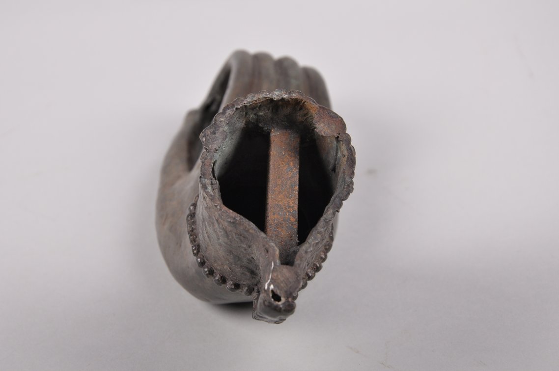 Hindi Yama Mask and Mantra Meditation Hand Bronze Sculpture, photo 8 of 12