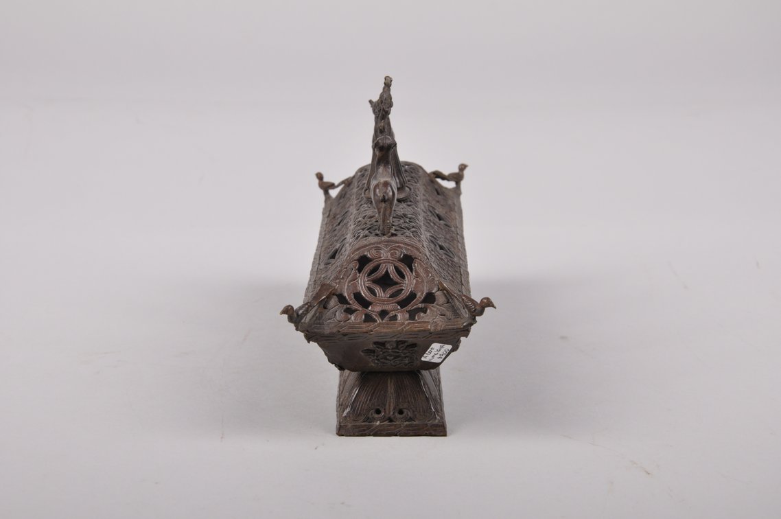Two Chinese Bronze and Metal Incense Burners, photo 6 of 18