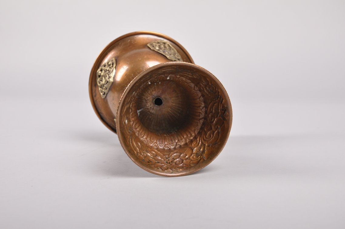 Tibetan Lamps, Chinese Censer, and Bowls, photo 14 of 20