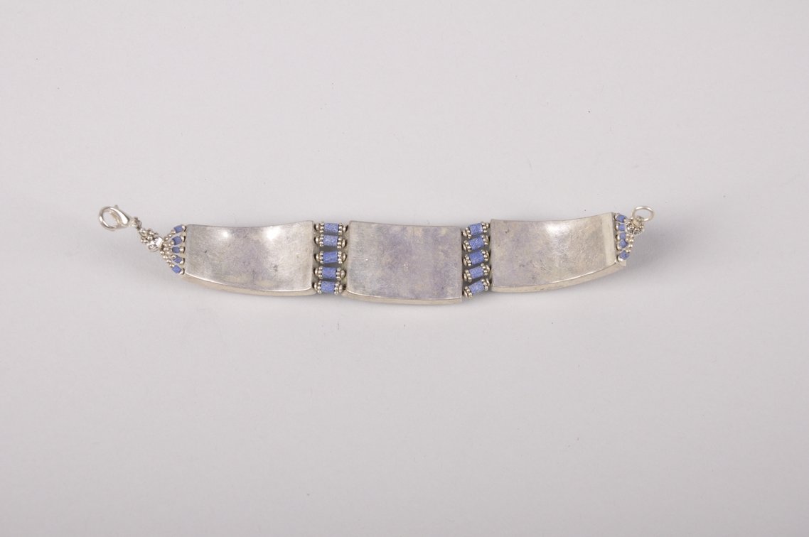 Sterling Silver Turquoise, Lapis, and Coral Necklace and Bracelet, photo 13 of 17