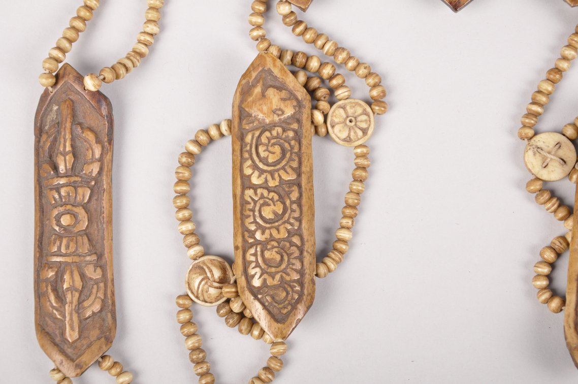 Tibetan 18th Century Yak Bone Breast Plate, photo 2 of 16