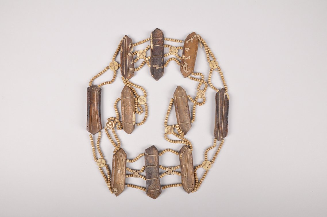 Tibetan 18th Century Yak Bone Breast Plate, photo 12 of 16