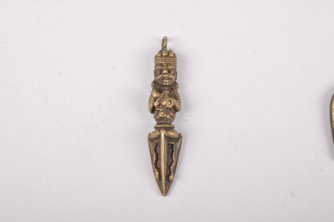 Tibetan Ghau, Bronze Pendants, and a Stone Necklace, photo 11 of 16