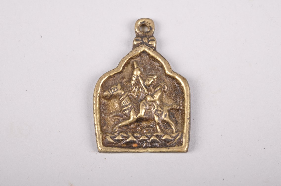 Tibetan Ghau, Bronze Pendants, and a Stone Necklace, photo 12 of 16