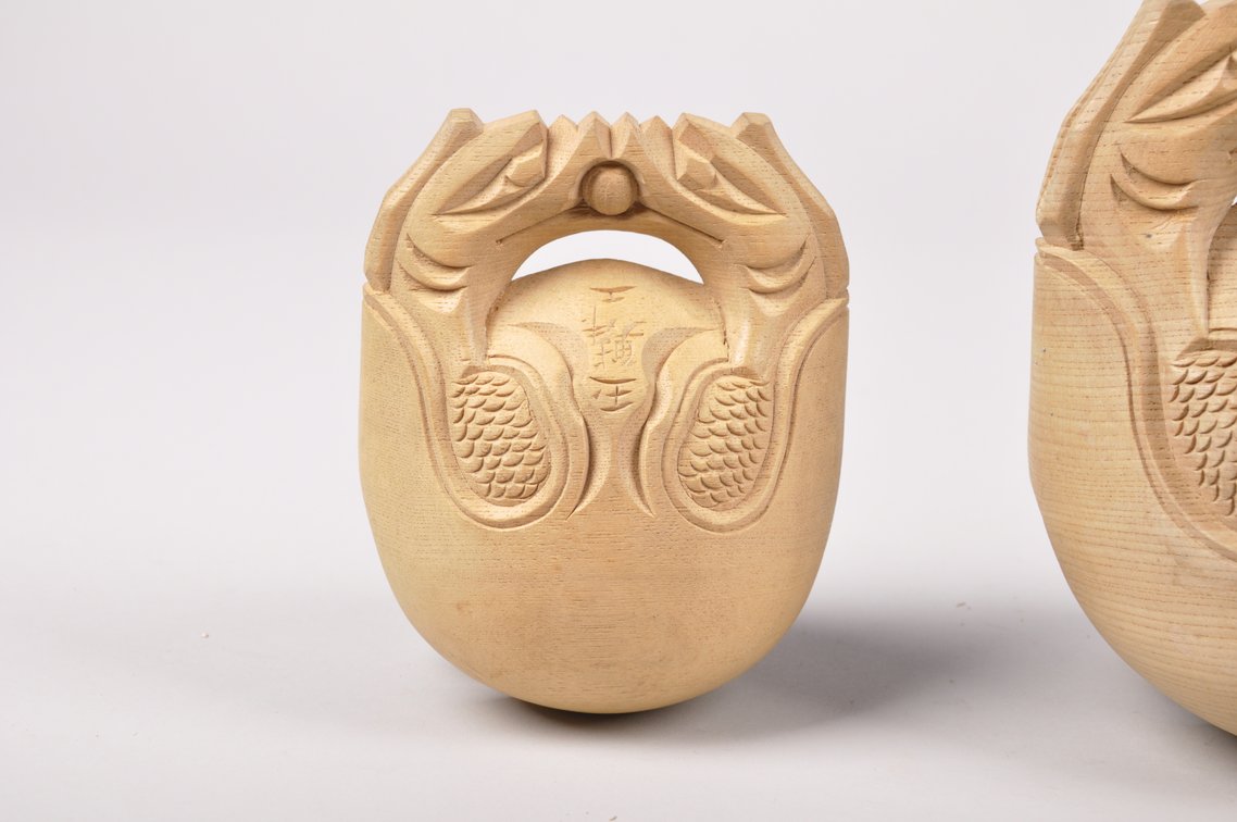 Mokugyo Buddhist Wooden Slit Drums, photo 2 of 15