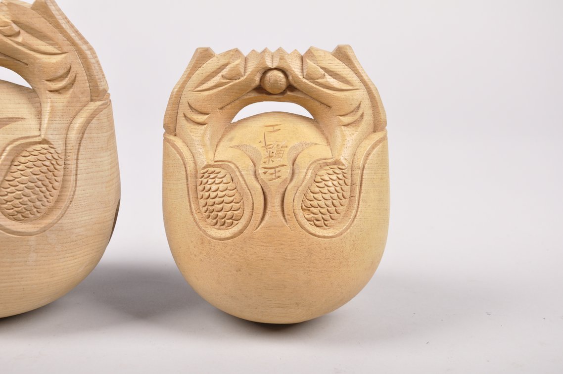 Mokugyo Buddhist Wooden Slit Drums, photo 4 of 15