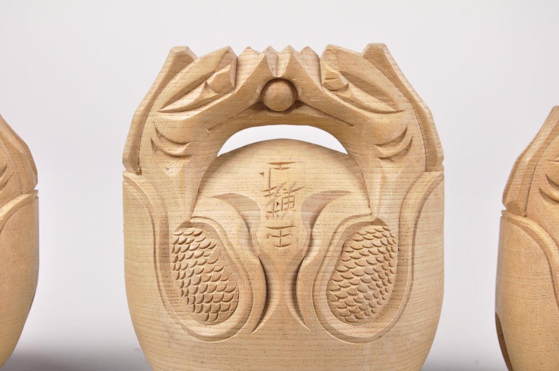 Mokugyo Buddhist Wooden Slit Drums, photo 7 of 15