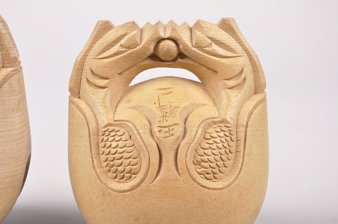 Mokugyo Buddhist Wooden Slit Drums, photo 8 of 15