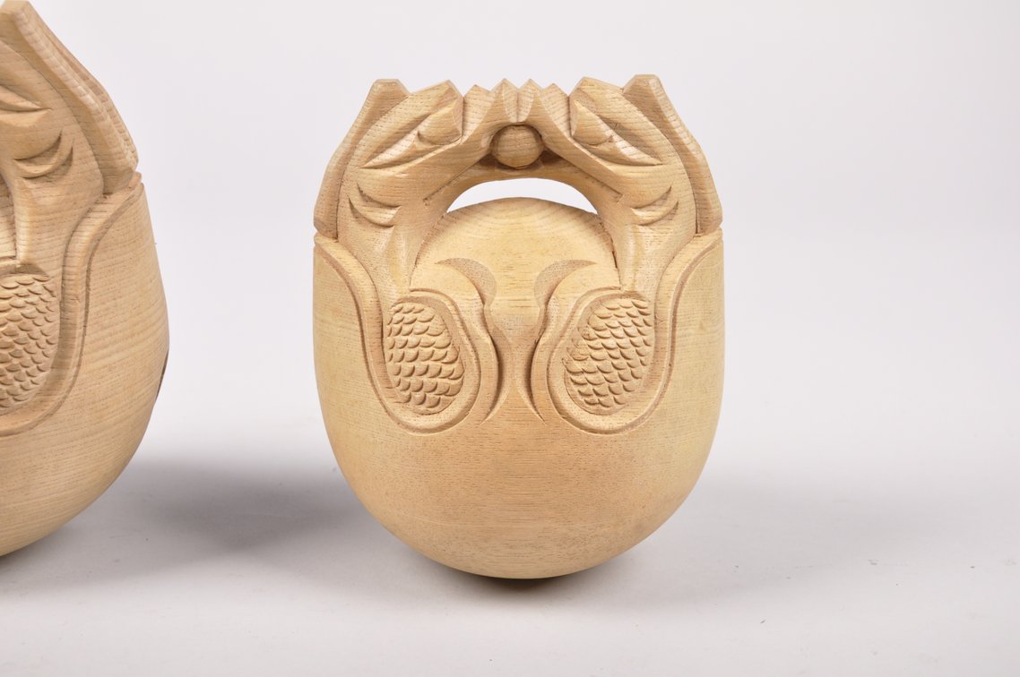 Mokugyo Buddhist Wooden Slit Drums, photo 11 of 15