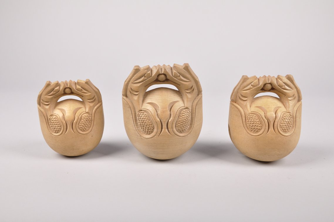 Mokugyo Buddhist Wooden Slit Drums, photo 10 of 15