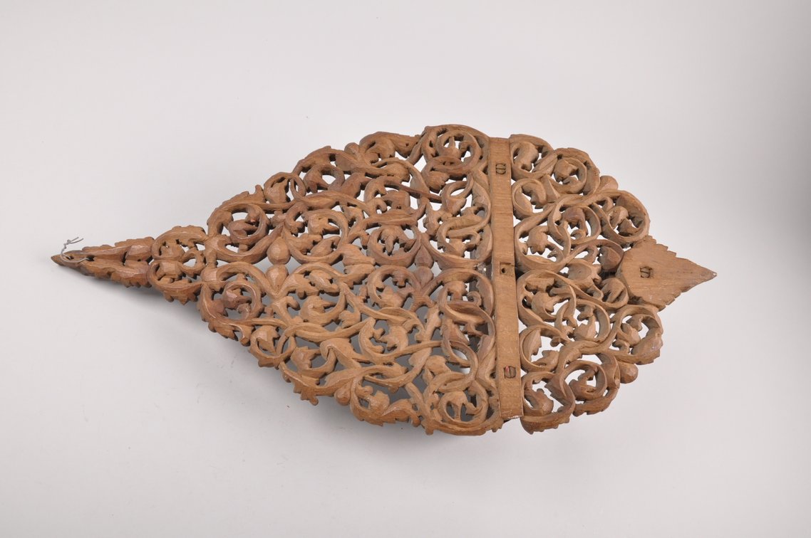 Carved Wooden Burmese Carved Teak Shelves or Sconces, photo 7 of 7