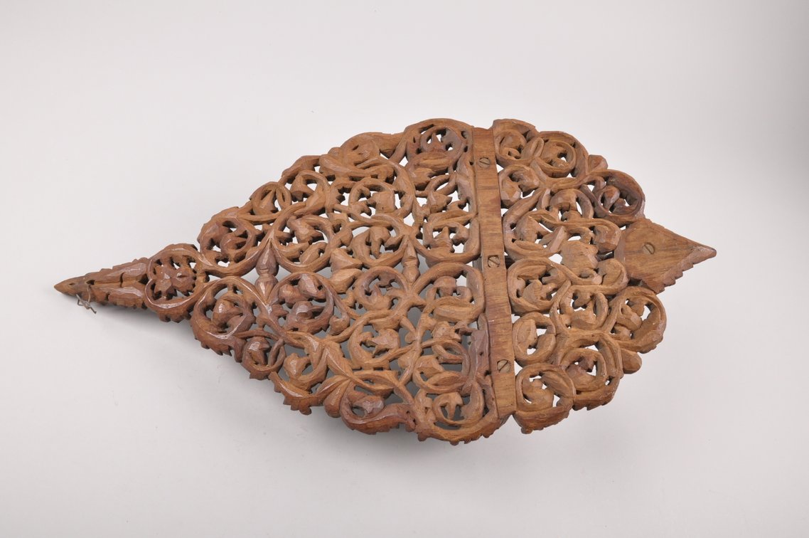 Carved Wooden Burmese Carved Teak Shelves or Sconces, photo 6 of 7