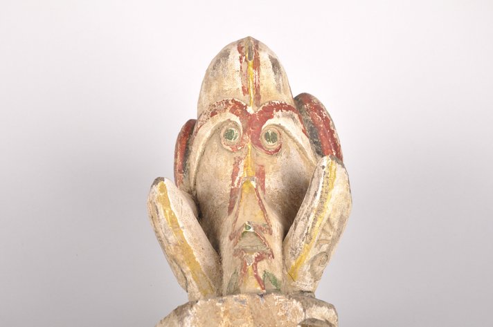 Bahau Dayak Prow Guardian Aso Carving