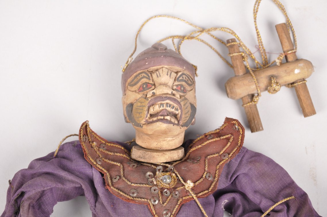 Root Carving and Yaksha Guradian Demon Puppet, photo 2 of 14