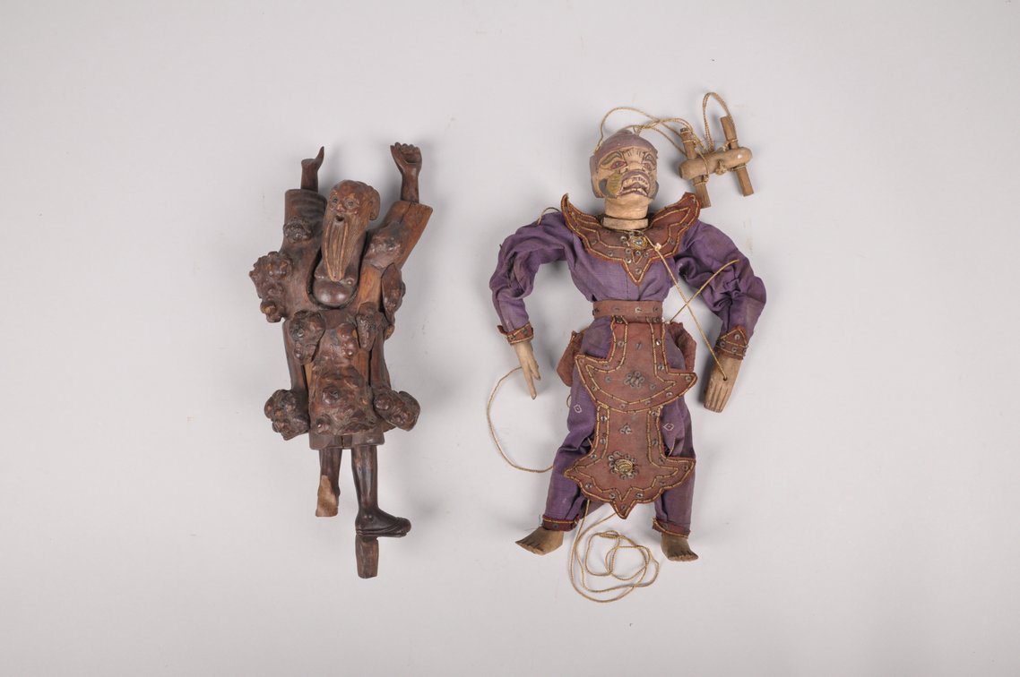 Root Carving and Yaksha Guradian Demon Puppet, photo 8 of 14