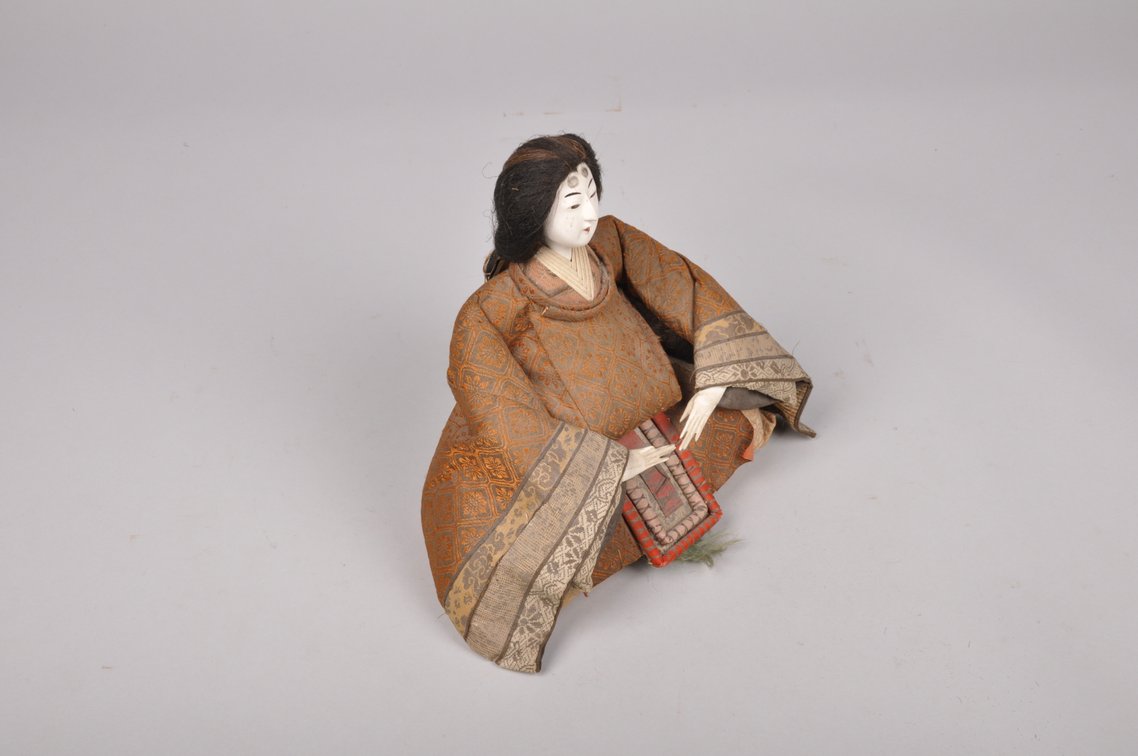 Japanese Samurai Male and Female Edo Period Dolls, photo 15 of 18