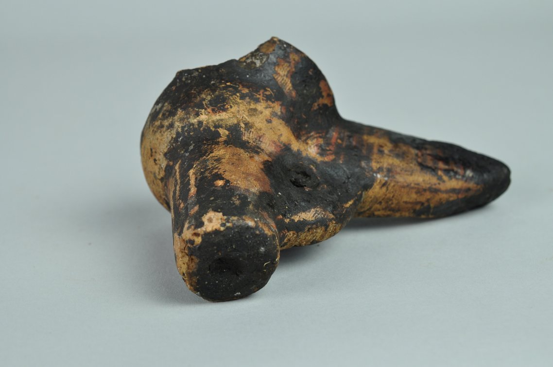 Antique Terra Cotta Oil Lamp, photo 3 of 8