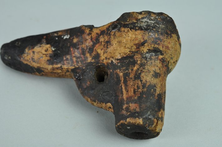 Antique Terra Cotta Oil Lamp