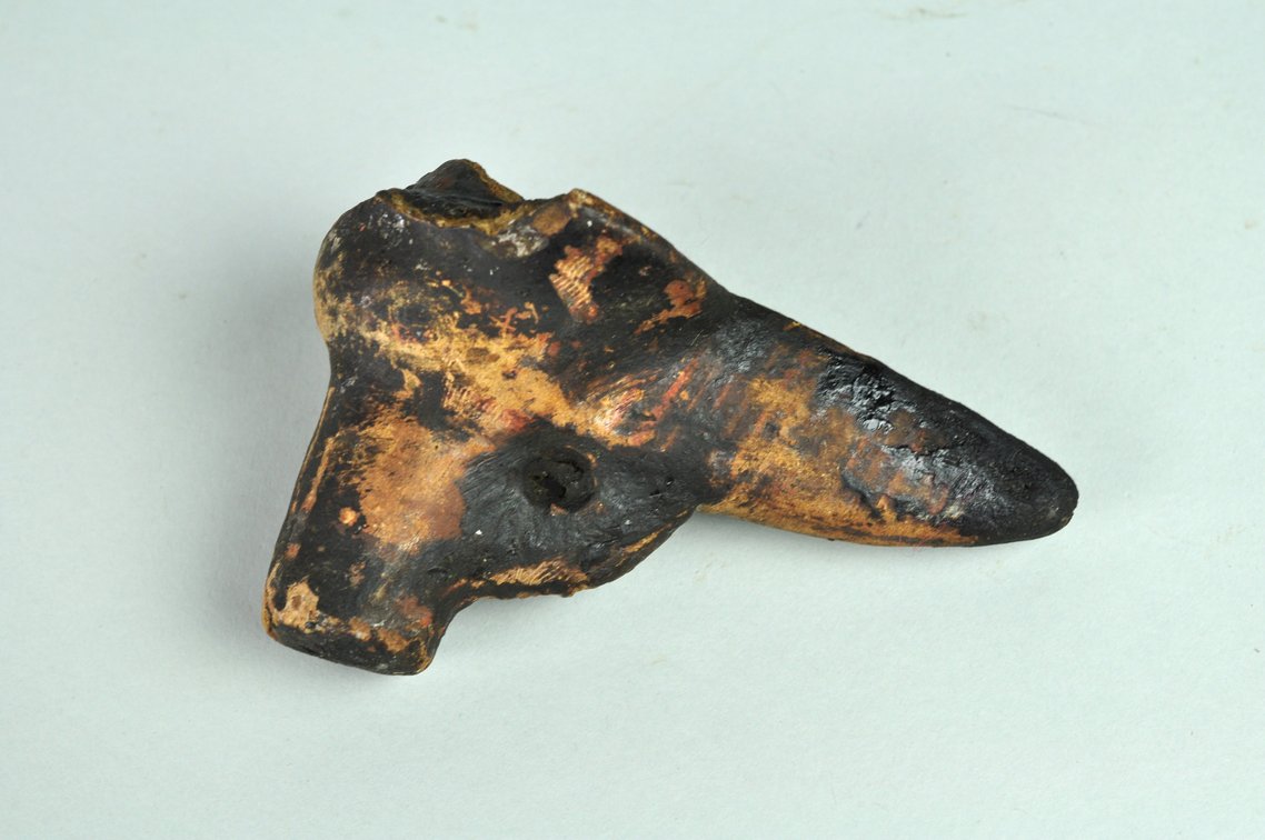 Antique Terra Cotta Oil Lamp, photo 2 of 8