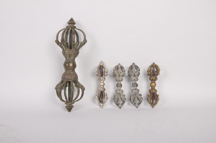 Five Tibetan Vajra Dorje Phurpa Ritual Tools