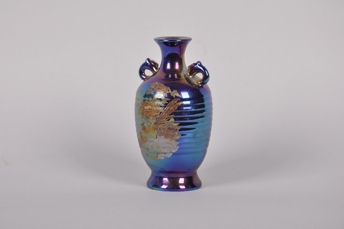 Ceramic Colorful Iridescent Vase, photo 2 of 8