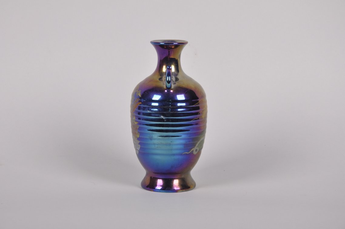 Ceramic Colorful Iridescent Vase, photo 3 of 8