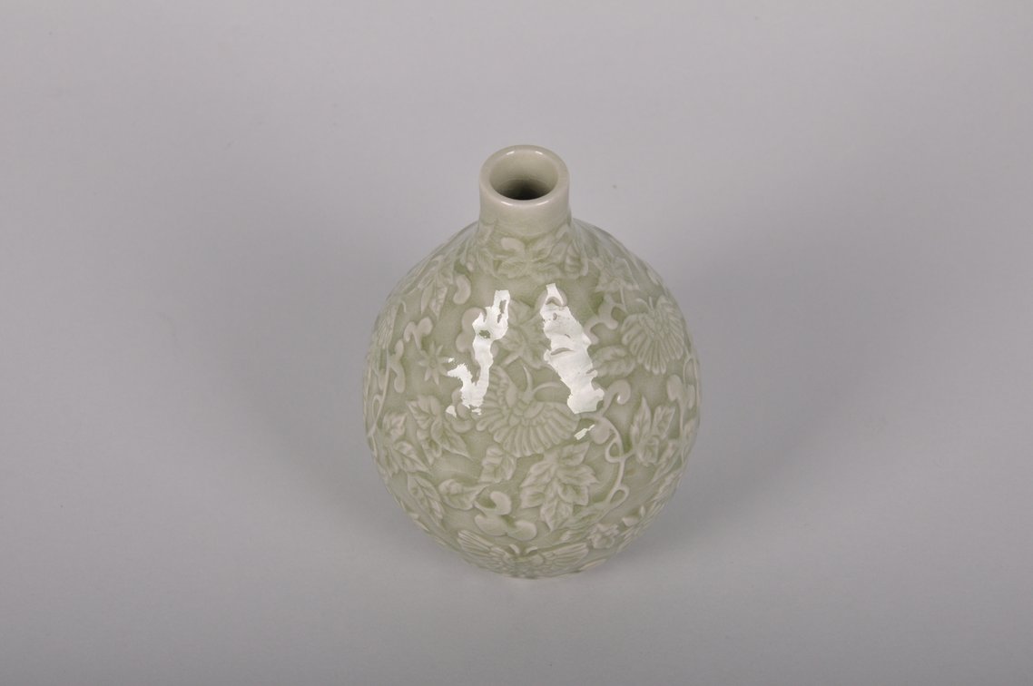 Thai Ceramic Celadon Vase, photo 6 of 8