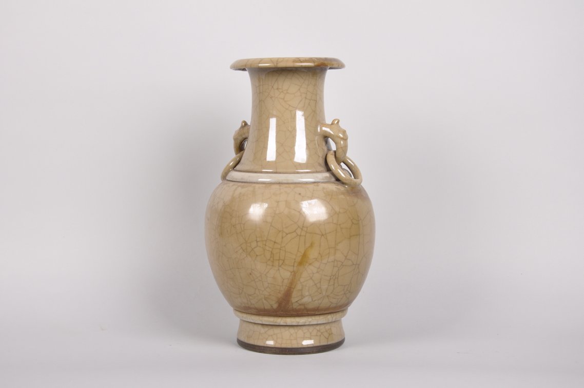 Song Dynasty  Crackle Vase with Elephant Rings, photo 2 of 7