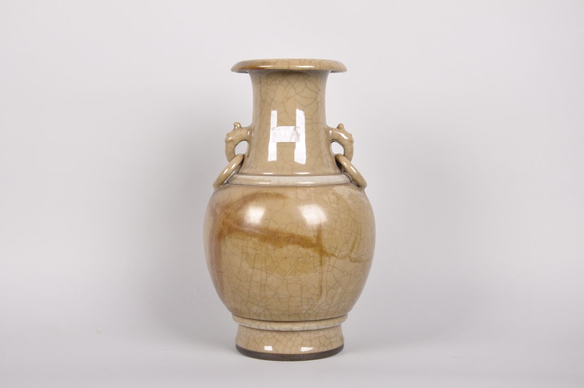 Song Dynasty  Crackle Vase with Elephant Rings, photo 4 of 7