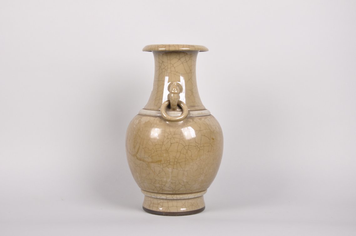Song Dynasty  Crackle Vase with Elephant Rings, photo 5 of 7