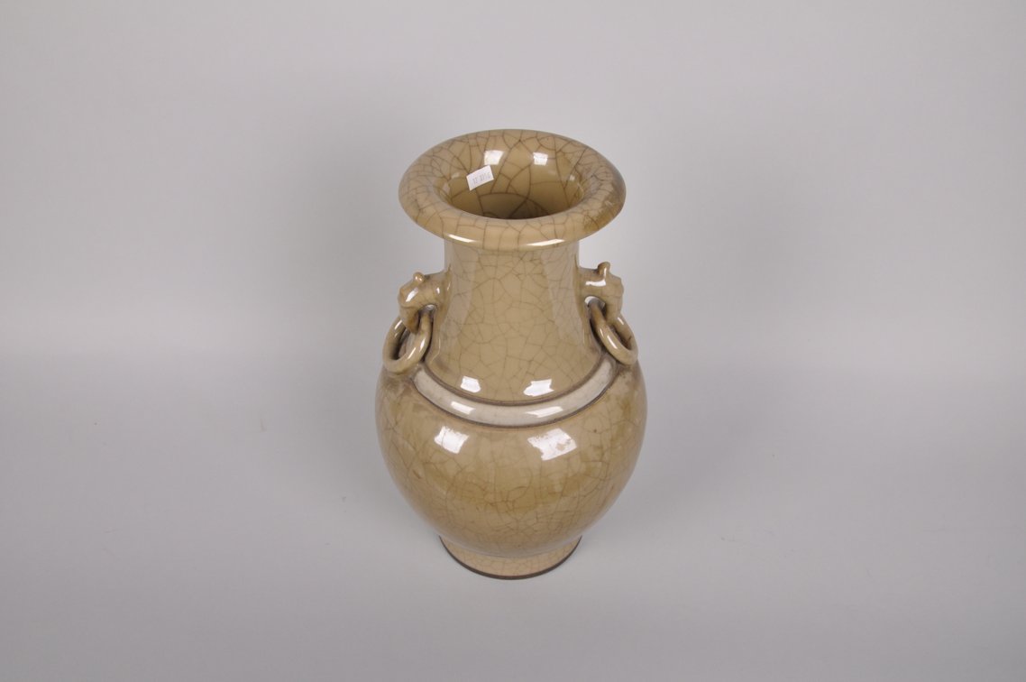 Song Dynasty  Crackle Vase with Elephant Rings, photo 6 of 7