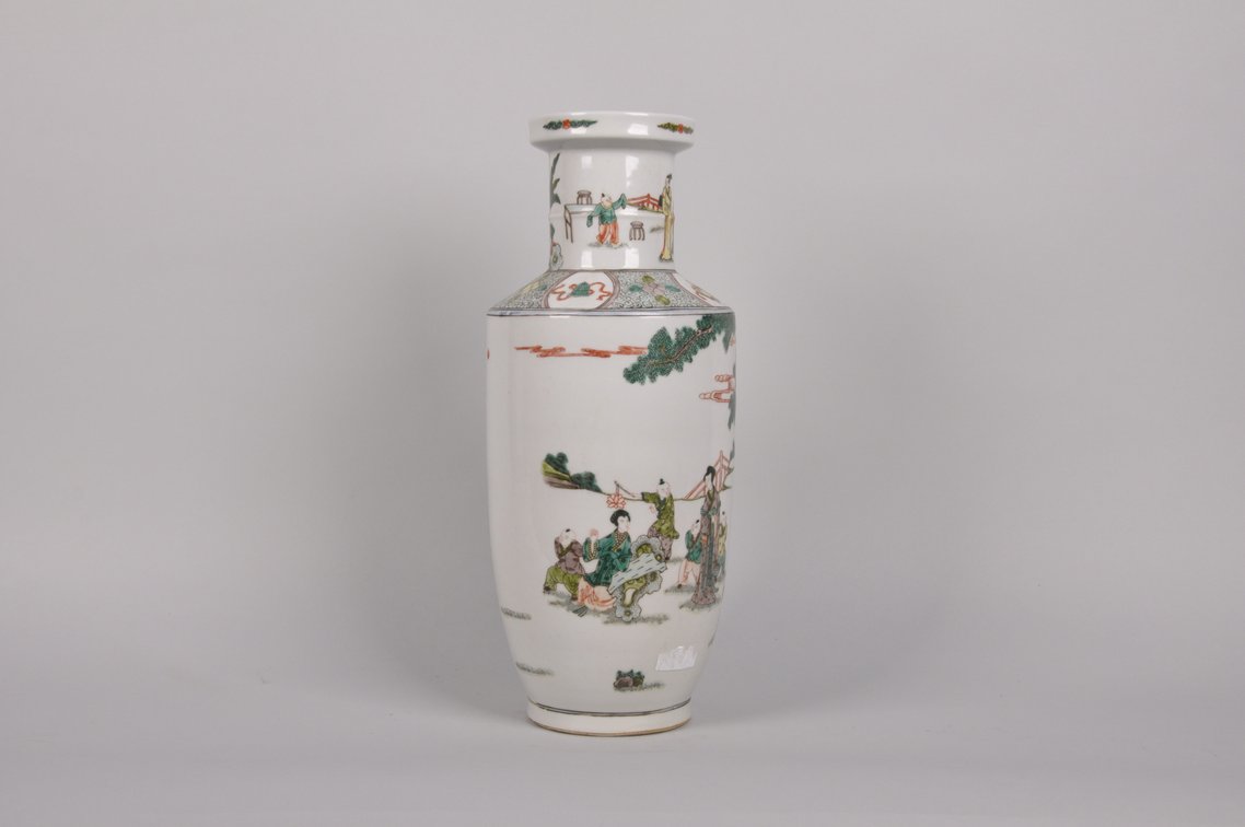 Famille Verte Porcelain Vase Kangxi Period, photo 4 of 9