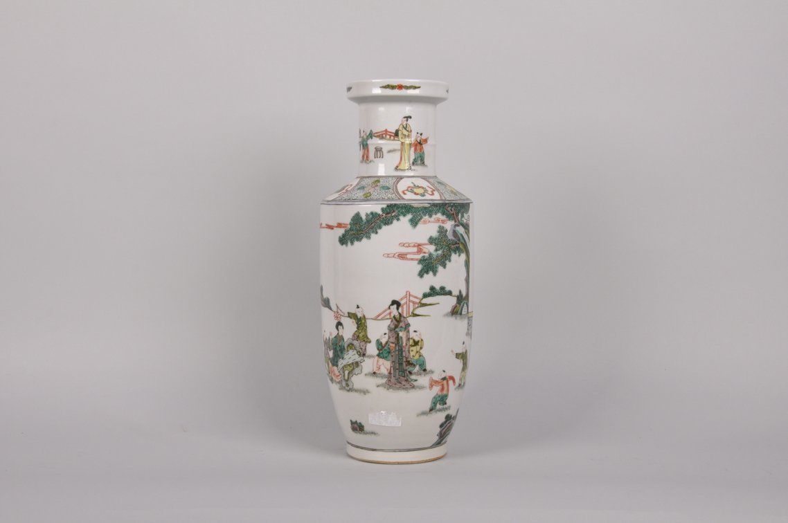Famille Verte Porcelain Vase Kangxi Period, photo 2 of 9