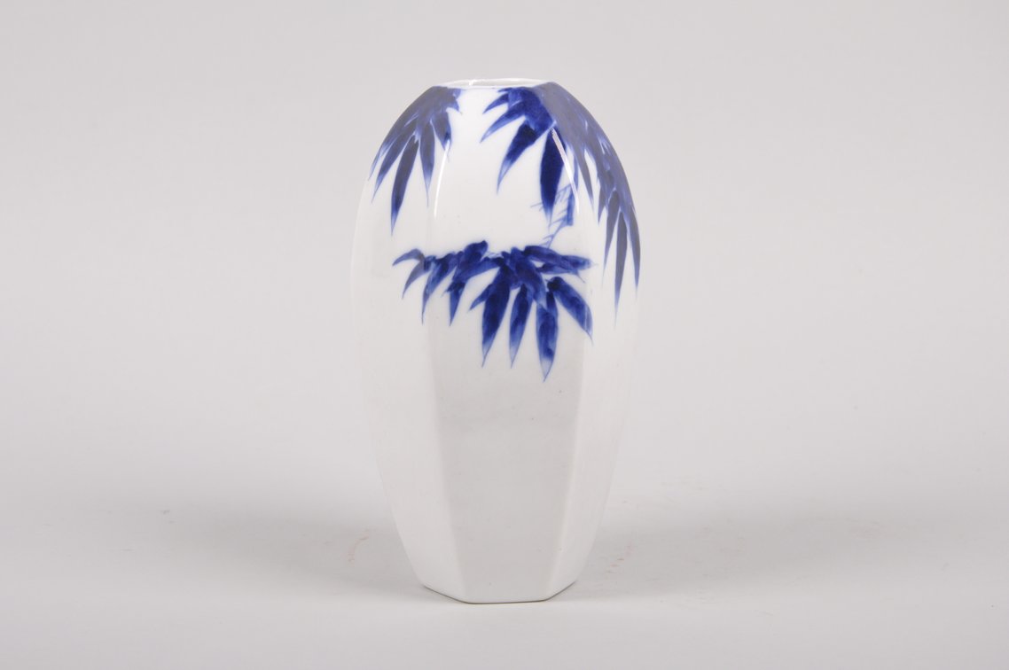Tominaga Genroku, Bamboo Porcelain Vase, photo 4 of 8