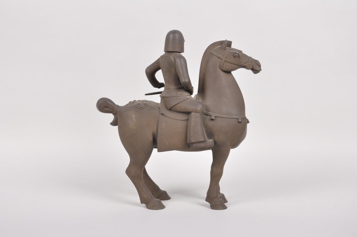 Japanese Bronze Samurai on Horseback, photo 3 of 8