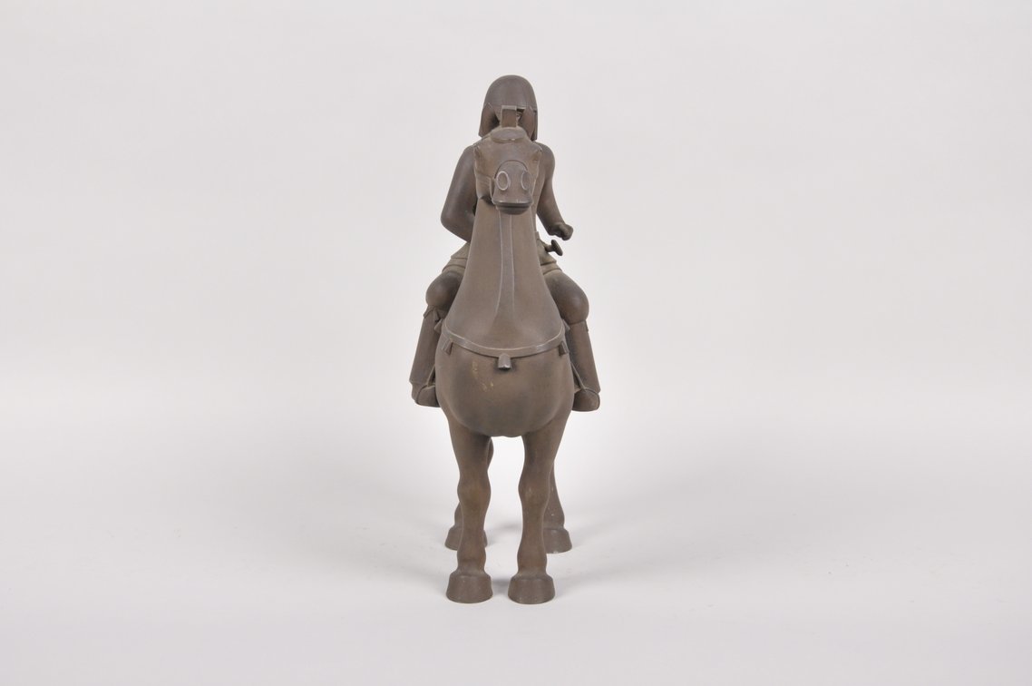 Japanese Bronze Samurai on Horseback, photo 4 of 8