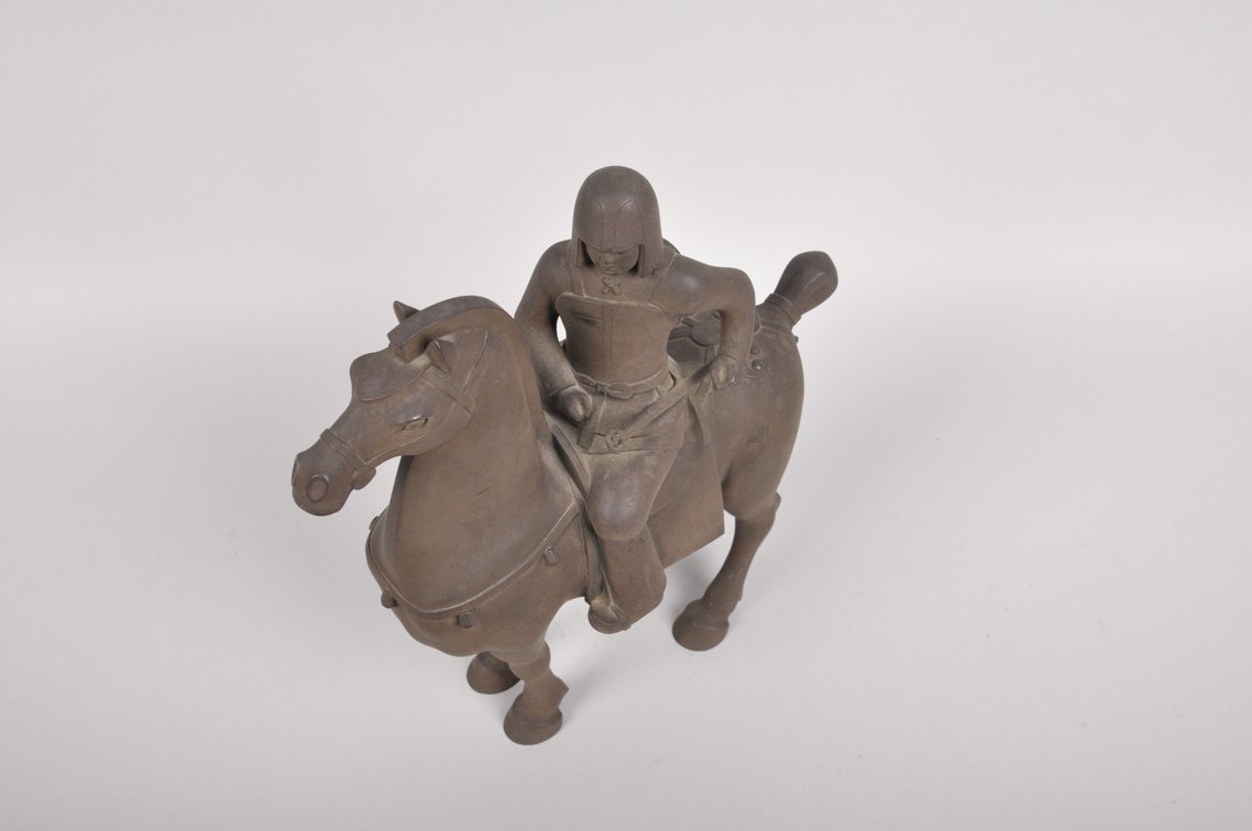 Japanese Bronze Samurai on Horseback, photo 6 of 8