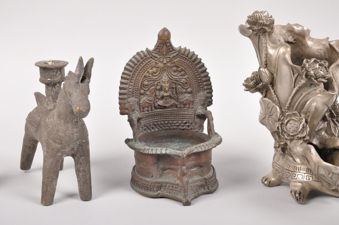 Bronze and Metal Figurines and a Candle Holders, photo 4 of 21