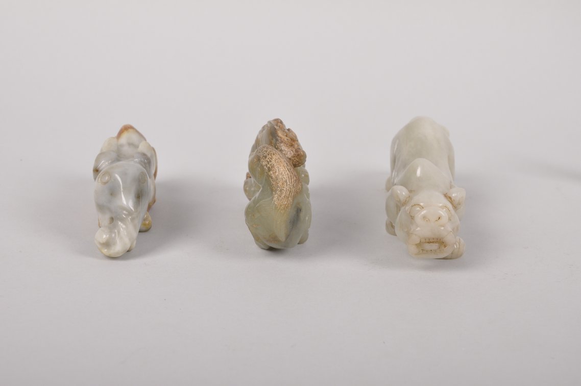Chinese Carved Jade Animals and a Ship, photo 10 of 20