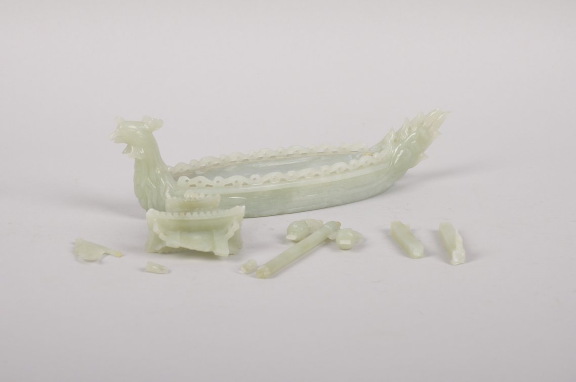 Chinese Carved Jade Animals and a Ship, photo 3 of 20