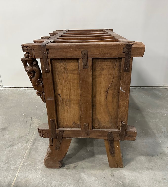 Dowery Chest, India, Hand Carved Wood, photo 16 of 19